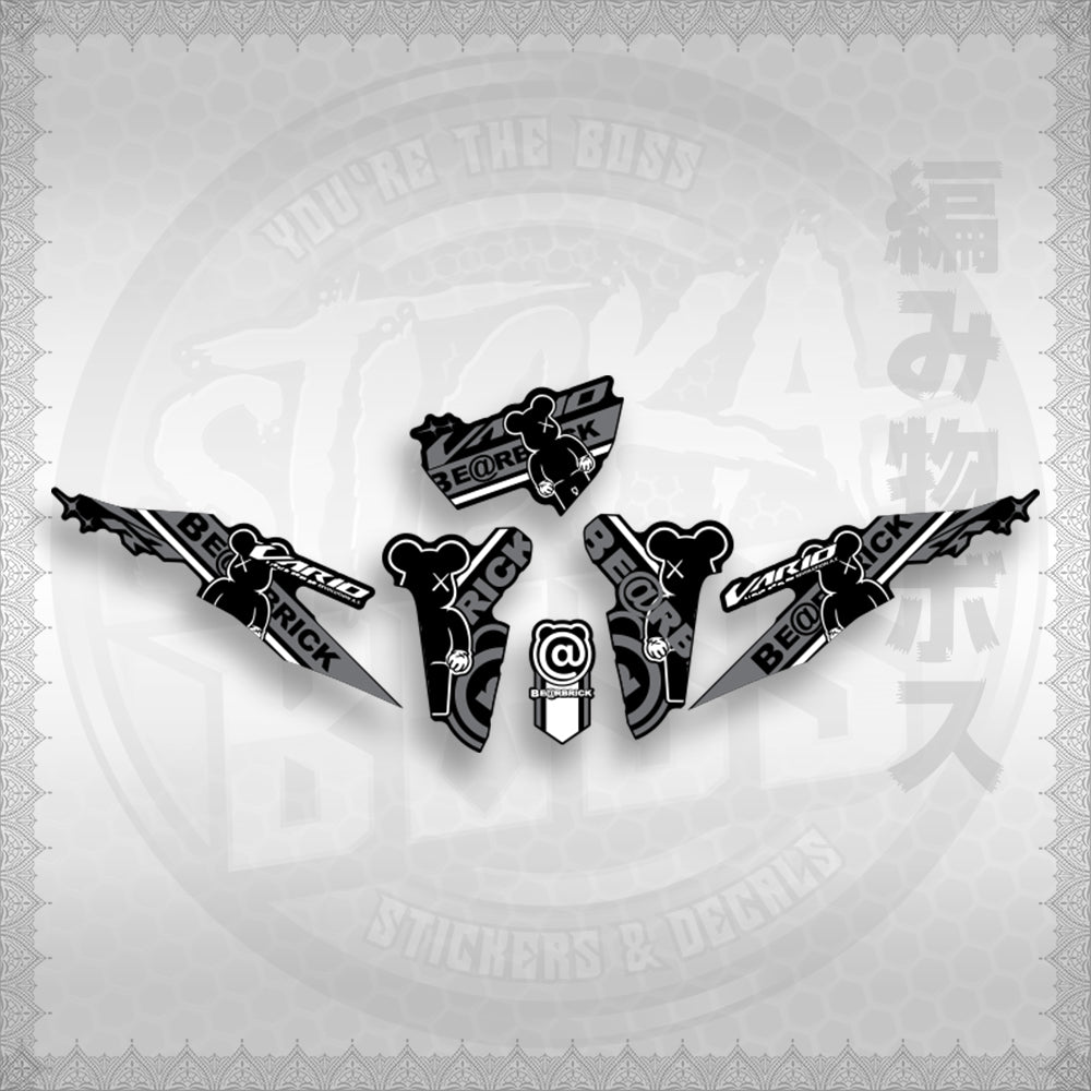 CLICK V2 INDO CONCEPT ( VARIO BEAR BRICK ) STICKER DECALS By STICKABOSS