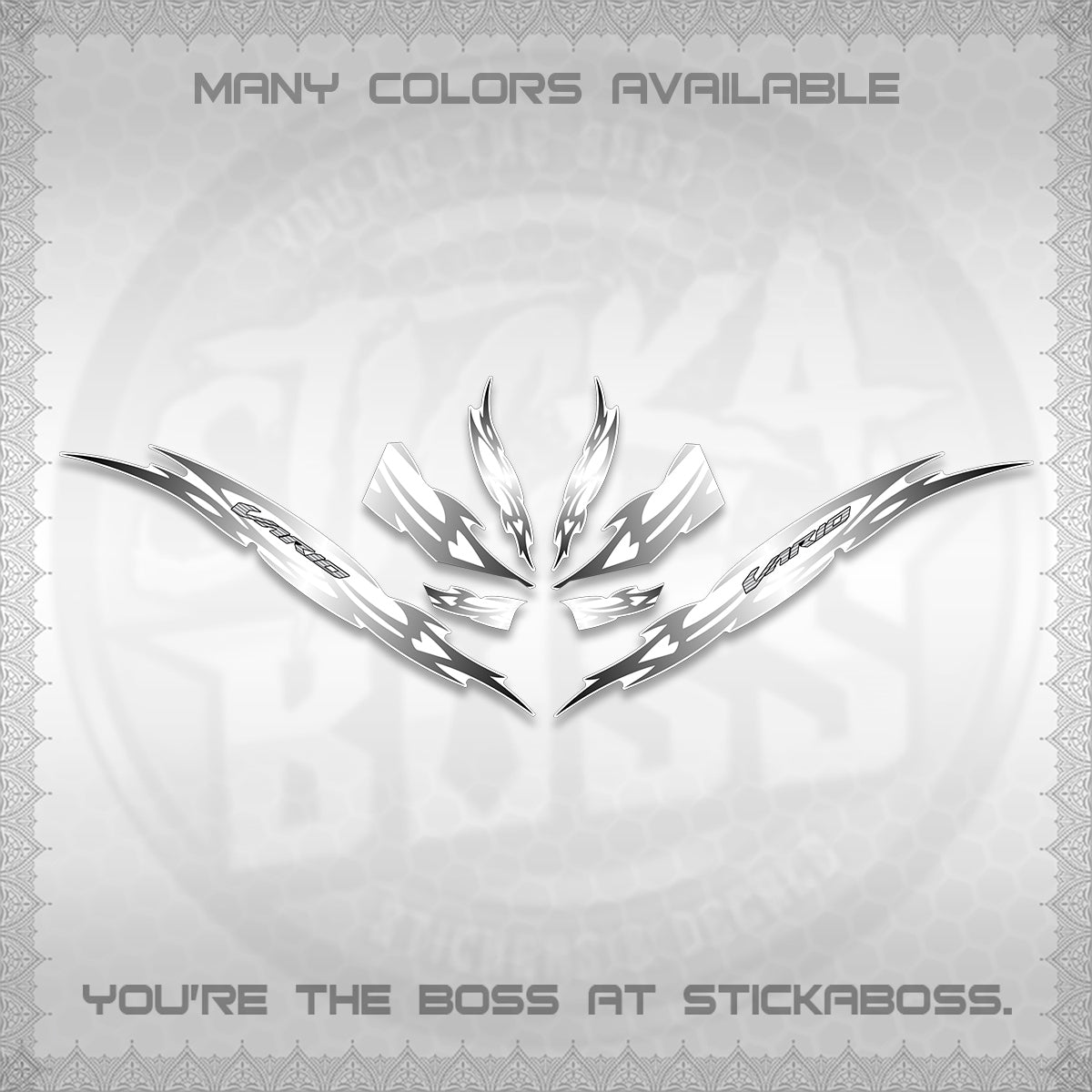CLICK 125 V3 INDO VARIO FOR WHITE DECALS (2026 NUSANTARA STRIPING) STICKER DECALS By STICKABOSS