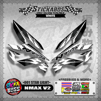 NMAX V2 STICKER DECALS ( 001 STAR LIGHT )【WITH FREEBIES】