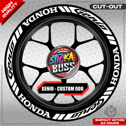 GENIO MAG STICKER SET ( 2 MAGS ) - CUSTOM 008 | VINYL WATERPROOF CUT-OUT DECALS