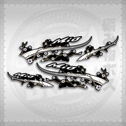 STICKER DECALS for MIO SPORTY (MSPSAXFL) By STICKABOSS (SOFIE LAMINATED WATERPROOF)