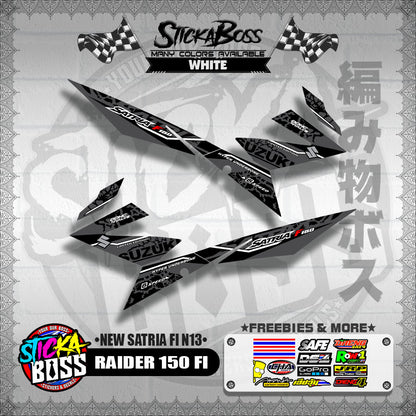 RAIDER 150 FI DECALS ( NEW SATRIA FI N13 )【WITH FREEBIES】
