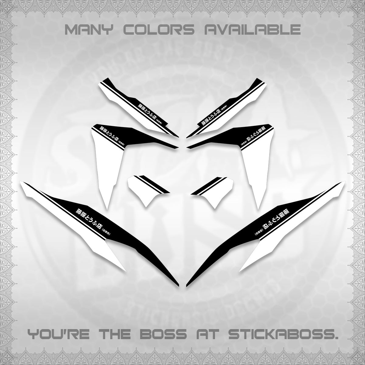 CLICK V2 DECALS (TRUENO STYLE DESIGN) STICKER KITS BY STICKABOSS