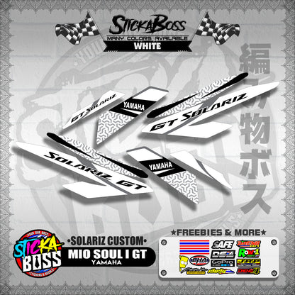 MIO SOUL I 125 GT DECALS ( SOLARIZ CUSTOM )【WITH FREEBIES】
