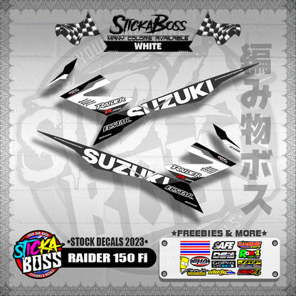RAIDER 150 Fi ( STOCK DECALS 2023 )【WITH FREEBIES】