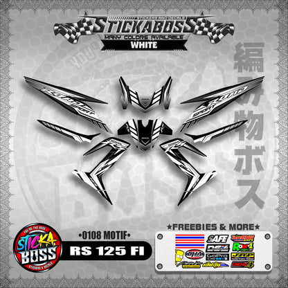RS 125 FI DECALS ( 0108 MOTIF )【WITH FREEBIES】