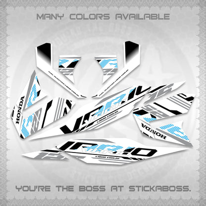 CLICK 125 V4 MALAY VARIO FOR WHITE DECALS (2026 VV12 DESIGN) STICKER KITS BY STICKABOSS