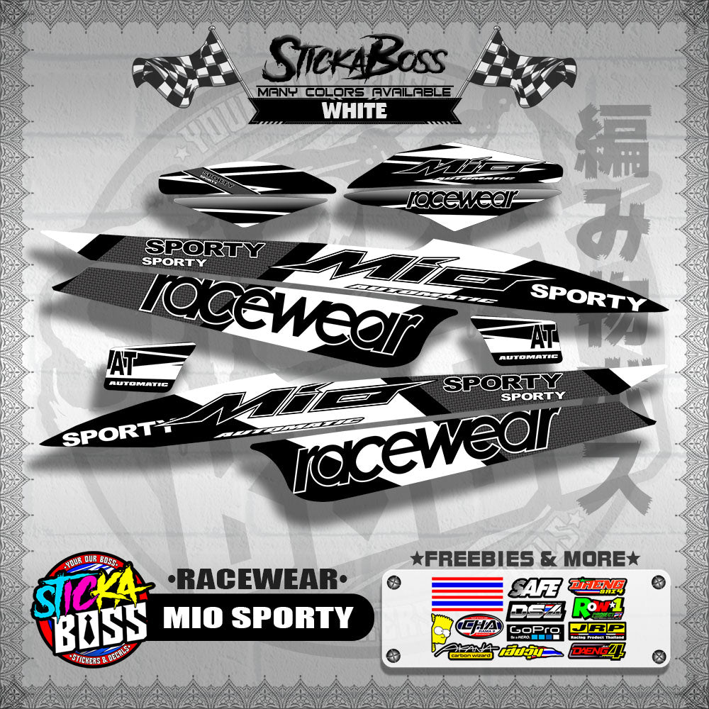 MIO SPORTY DECALS ( RACEWEAR )【WITH FREEBIES】