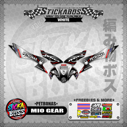 MIO GEAR STICKER DECALS ( PETRONAS )【WITH FREEBIES】