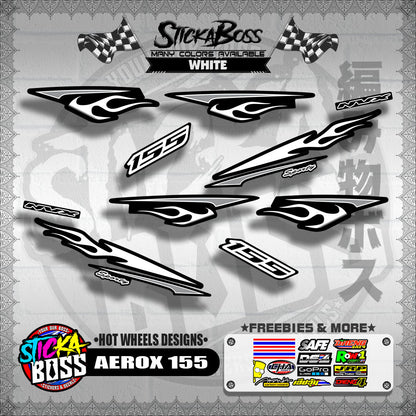 AEROX 155 DECALS ( HOT WHEELS DESIGNS )【WITH FREEBIES】