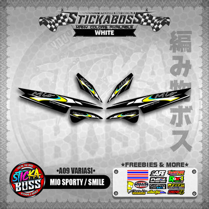 MIO SPORTY  SMILE INDO STICKER DECALS ( A9 VARIASI )【WITH FREEBIES】