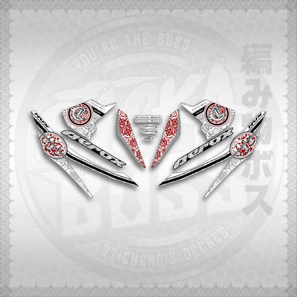 STICKER DECALS for AEROX V1 (AV1EXSPNV) By STICKABOSS (SOFIE LAMINATED WATERPROOF)