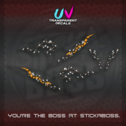 BEAT V3 UV TRANSPARENT DECAL (DELUXE KAZE DESIGN)STICKER DECALS By STICKABOSS