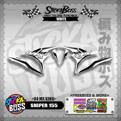 SNIPER 155 DECALS ( 04 MX KING )【WITH FREEBIES】