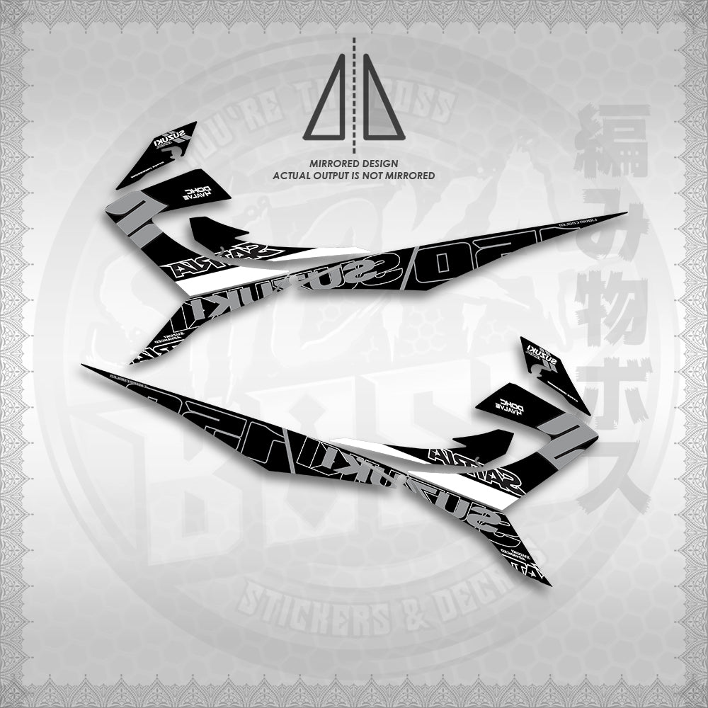 STICKER DECALS for RAIDER REBORN CARB 150 (RRCGPMA) By STICKABOSS (SOFIE LAMINATED WATERPROOF)