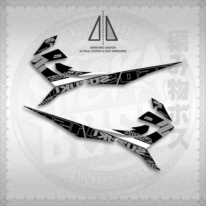 STICKER DECALS for RAIDER REBORN CARB 150 (RRCGPMA) By STICKABOSS (SOFIE LAMINATED WATERPROOF)