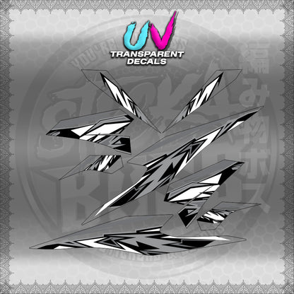 TRANSPARENT BEAT 110 V3 INDO-MALAY CONCEPT (STRIPING MOTIF DESIGN) STICKER DECALS for STICKABOSS