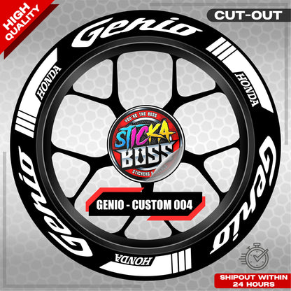 GENIO MAG STICKER SET ( 2 MAGS ) - CUSTOM 004 | VINYL WATERPROOF CUT-OUT DECALS