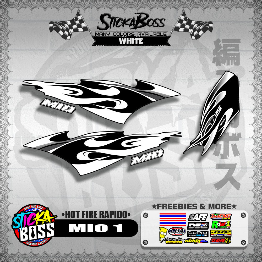MIO 1 DECALS ( HOT FIRE RAPIDO )【WITH FREEBIES】