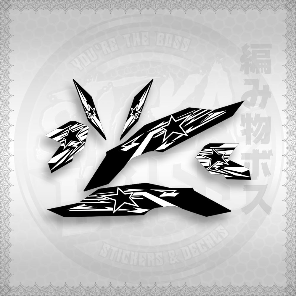 STICKER DECALS for CLICK V3 (CV3VRSTST) By STICKABOSS (SOFIE LAMINATED WATERPROOF)