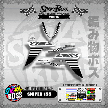 SNIPER 155 DECALS ( BATMAN STRIPE Y16ZR )【WITH FREEBIES】