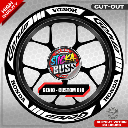 GENIO MAG STICKER SET ( 2 MAGS ) - CUSTOM 010 | VINYL WATERPROOF CUT-OUT DECALS