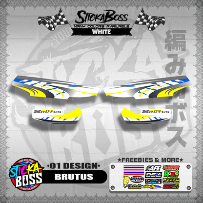 KAWASAKI BRUTUS STOCK DECALS ( 01 DESIGN )【WITH FREEBIES】