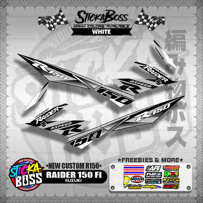 RAIDER 150 Fi DECALS ( NEW CUSTOM R150 )【WITH FREEBIES】