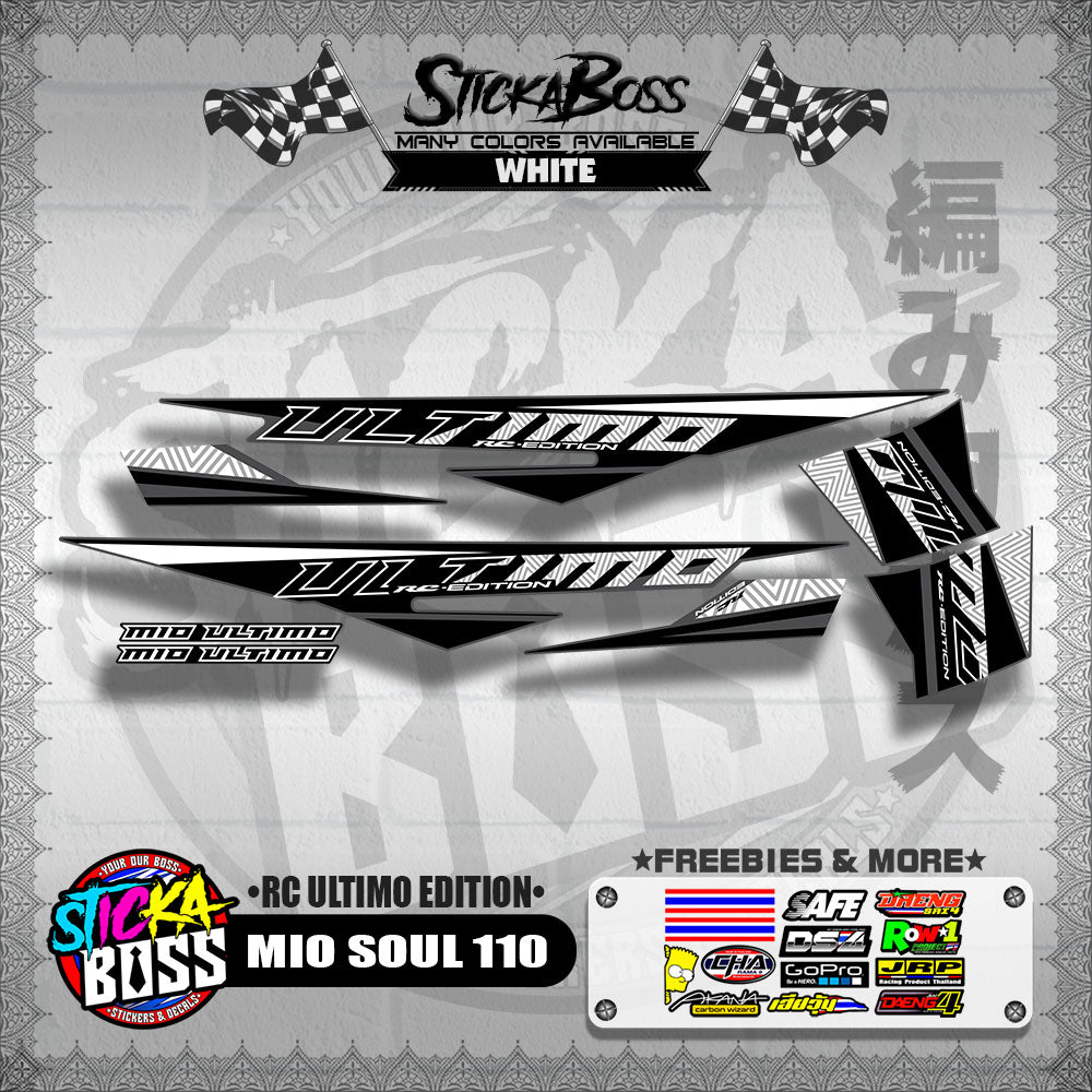 MIO SOUL 110 DECALS ( RC ULTIMO EDITION )【WITH FREEBIES】