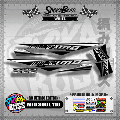 MIO SOUL 110 DECALS ( RC ULTIMO EDITION )【WITH FREEBIES】