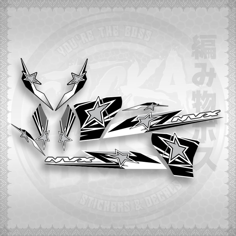 AEROX 155 V2 ( ALPHON STAR ) STICKER DECALS By STICKABOSS