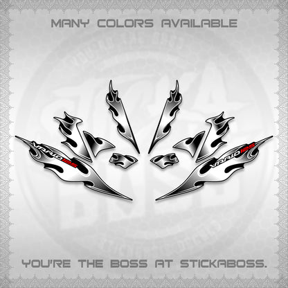 CLICK 125 V4 VARIO DECALS (2026 MOTIF FLAME 1 TONE)STICKER DECALS By STICKABOSS