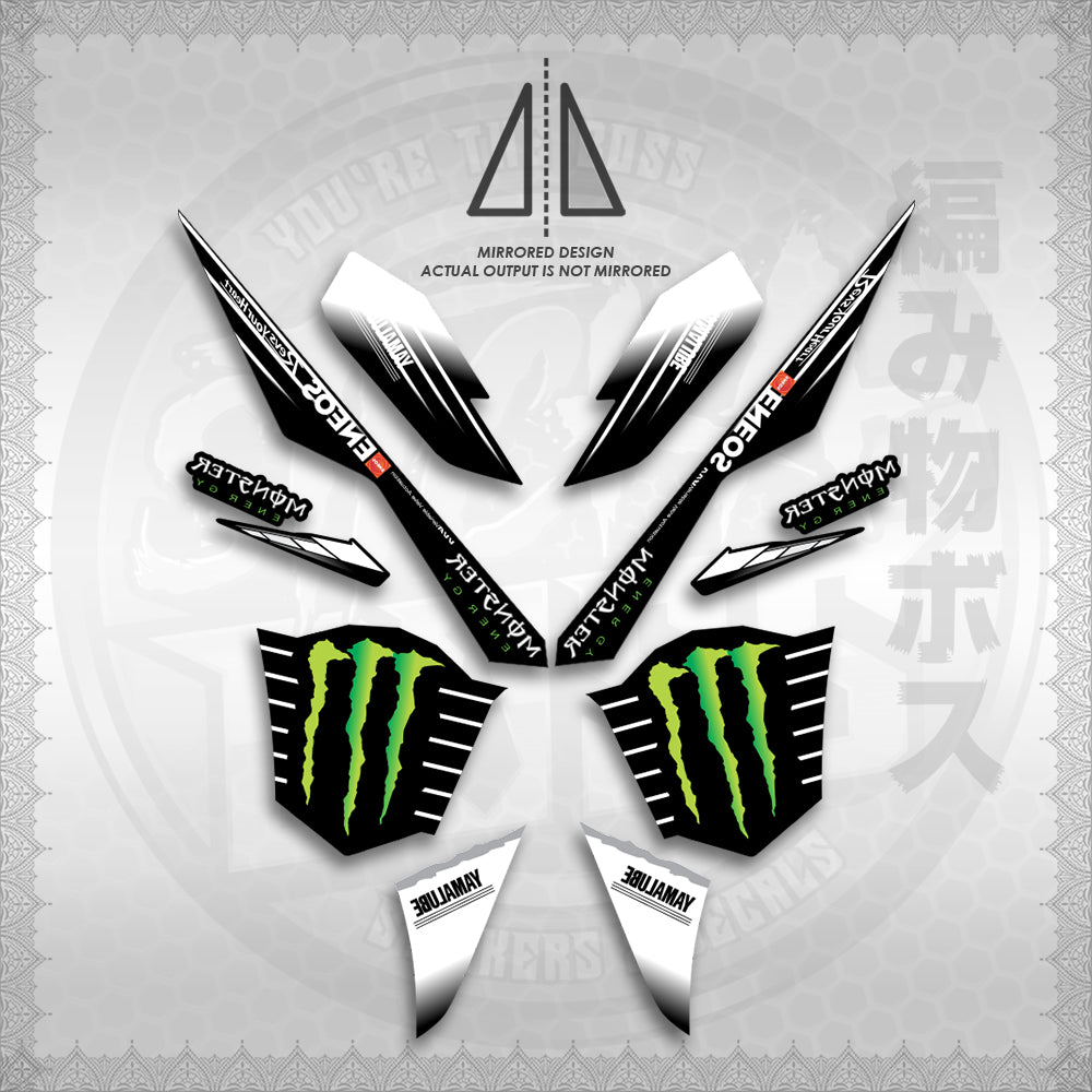 STICKER DECALS for AEROX V3 ALPHA TURBO INDO (AV3MOED01) By STICKABOSS (SOFIE LAMINATED WATERPROOF)