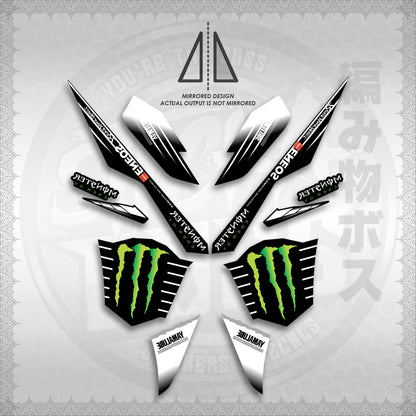 STICKER DECALS for AEROX V3 ALPHA TURBO INDO (AV3MOED01) By STICKABOSS (SOFIE LAMINATED WATERPROOF)