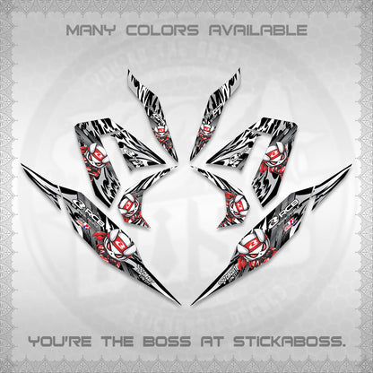CLICK 125 V4 DECALS (2026 NEW RCB 2.0 DESIGN) STICKER KITS BY STICKABOSS