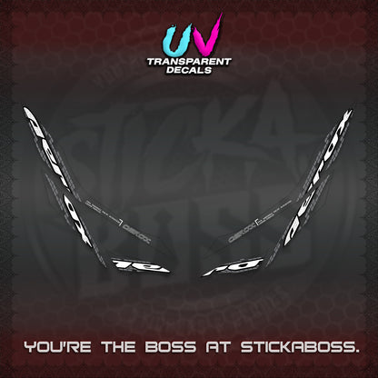 AEROX 155 V1 UV TRANSPARENT DECALS (NEW 2026 VORTEX) STICKER KITS BY STICKABOSS