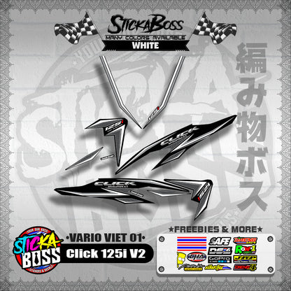 CLICK 125i V2 DECALS ( VARIO VIET 01 )【WITH FREEBIES】