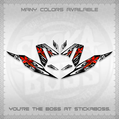 CLICK 125 V4 DECALS (2026 ARAI STAR RACING DESIGN) STICKER DECALS By STICKABOSS