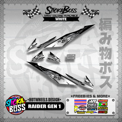 RAIDER GEN 1 DECALS ( HOTWHEELS DESIGN )【WITH FREEBIES】