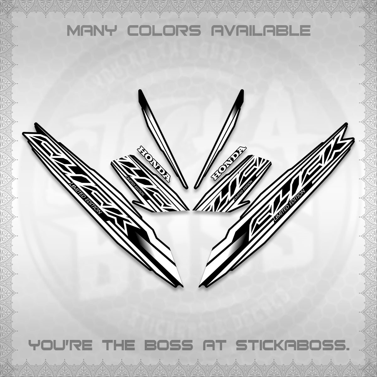 CLICK 125 V3 INDO DECALS (2024 SV 13-A2 STYLE) STICKER KITS By STICKABOSS