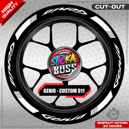 GENIO MAG STICKER SET ( 2 MAGS ) - CUSTOM 011 | VINYL WATERPROOF CUT-OUT DECALS