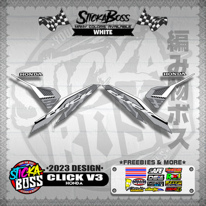 CLICK V3 DECALS ( 2023 DESIGN )【WITH FREEBIES】