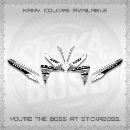 CLICK 125 V2 DECALS (2026 LIQUID COOLED DESIGN)STICKER DECALS BY STICKABOSS