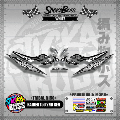 RAIDER 150 2ND GEN DECALS ( TRIBAL R150 )【WITH FREEBIES】