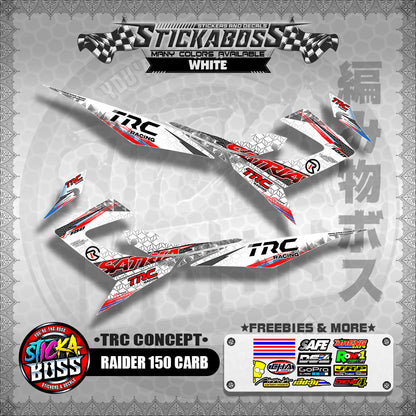RAIDER 150 CARB STICKER DECALS ( TRC CONCEPT SATRIA )【WITH FREEBIES】