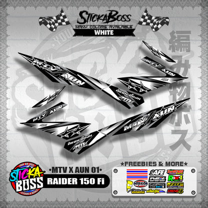 RAIDER 150 Fi DECALS ( MTV X AUN 01 )【WITH FREEBIES】