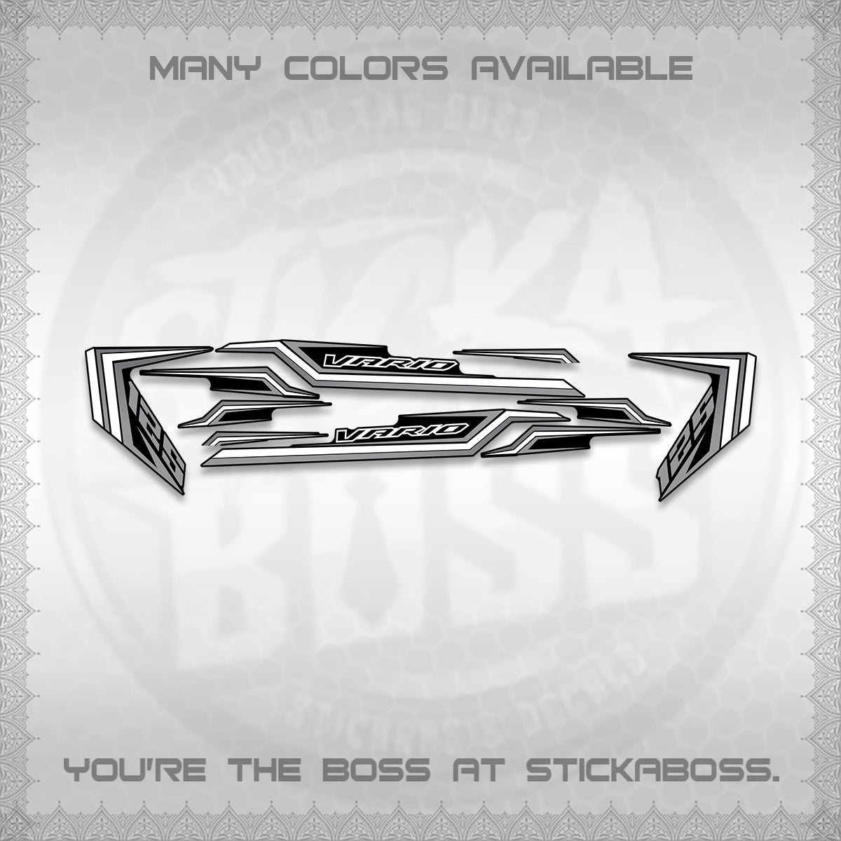 CLICK 125 V3 VARIO DECALS (2024 STRIPING MINIMALIST 002)STICKER DECALS By STICKABOSS (Copy)