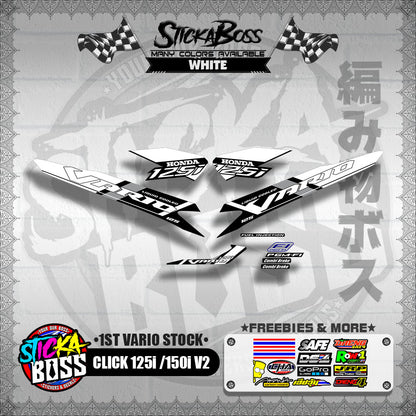 CLICK 125i / 150i V2 DECALS ( 1ST VARIO STOCK )【WITH FREEBIES】