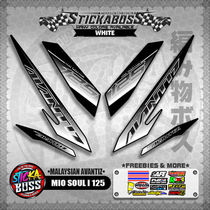 MIO SOUL I 125 STICKER DECALS ( MALAYSIAN AVANTIZ )【WITH FREEBIES】