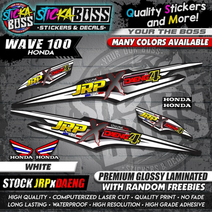 HONDA WAVE 100 Thai Decals ( Stock JRP x DAENG )【WITH FREEBIES】